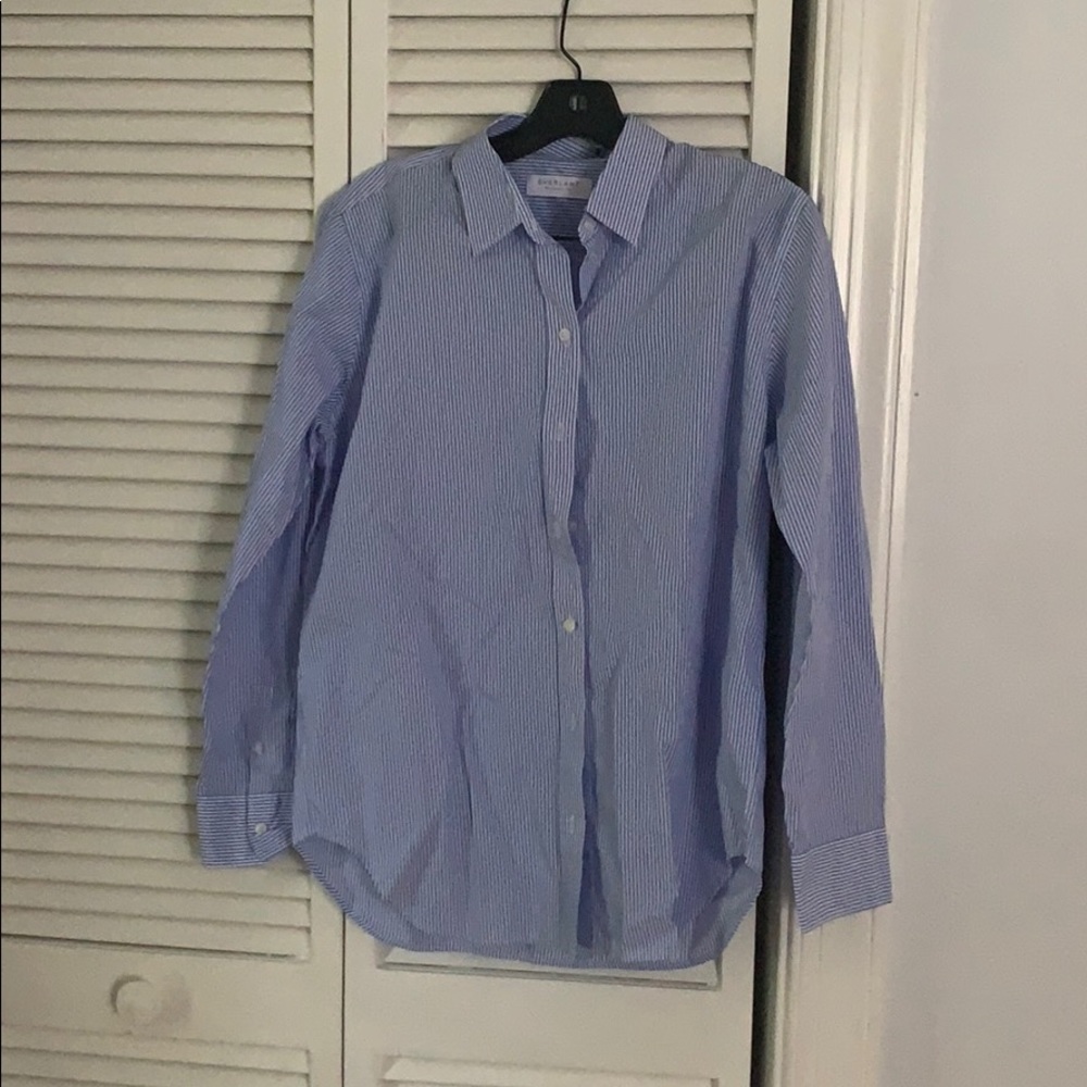 Everlane striped cotton button down never worn
